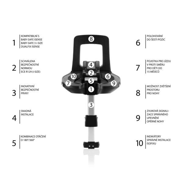 Autosedačka Baby-Safe iSense Bundle Flex iSense, Nordic Grey - Image 3