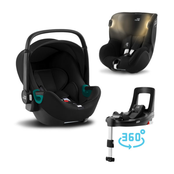 Autosedačka set Baby-Safe 3 i-Size+Báze Flex Base Isense+Autosedačka Dualfix iSense