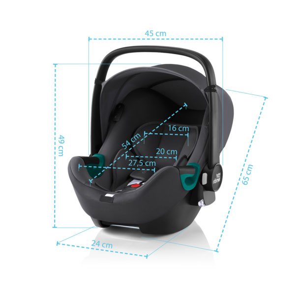 Autosedačka set Baby-Safe 3 i-Size+Báze Flex Base Isense+Autosedačka Dualfix iSense, Space Black - Image 9