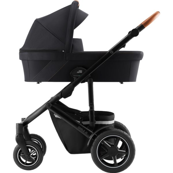 Set kočík Smile III + hlboká korba + autosedačka Baby Safe iSense + báza, Fossil Grey - Image 3