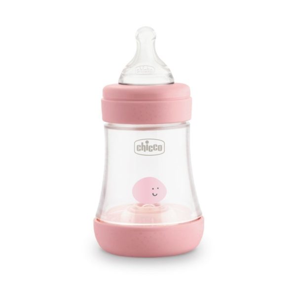 CHICCO Fľaša dojčenská Perfect 5 silikón 150 ml dievča - Image 2