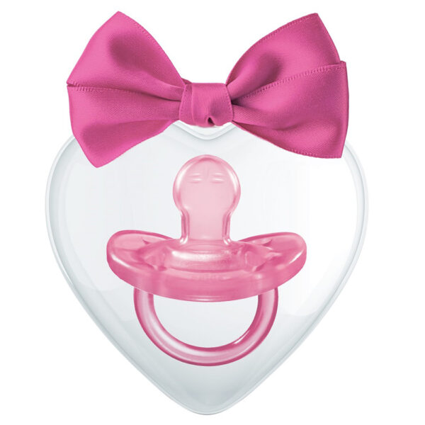CHICCO Cumlík Physio Soft silikónový LOVE dievča 6-16m - Image 2