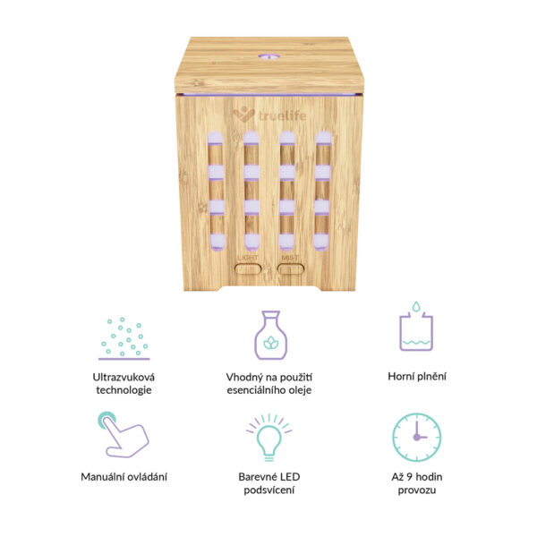 TRUELIFE Aroma difuzér AIR Diffuser D7 Bamboo - Image 3