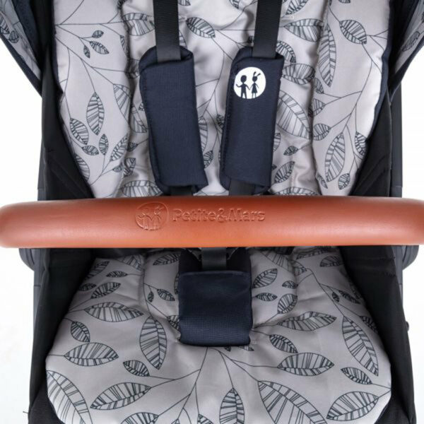 PETITE&MARS Set XXL kočík kombinovaný Trails Anthracite Blue s príslušenstvom - Image 18